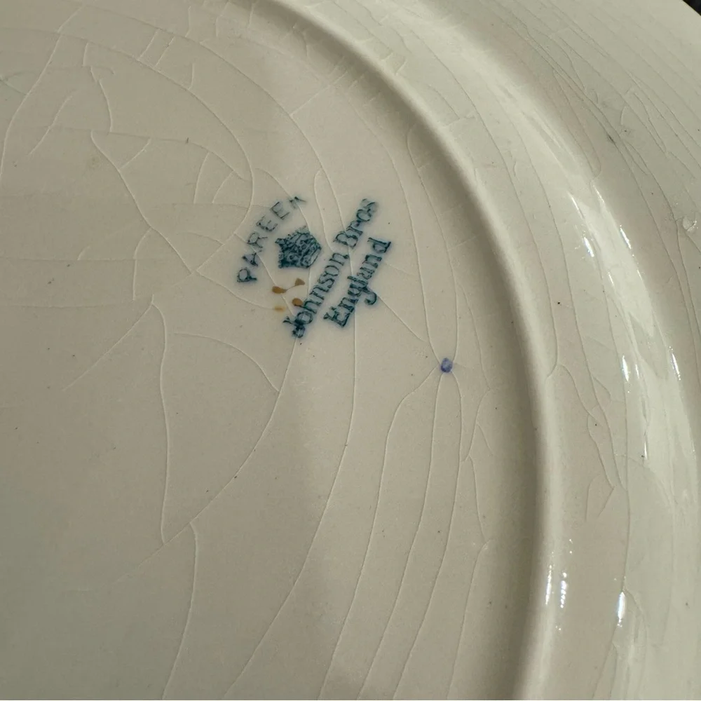 2/ Pareek Johnson Brothers England JB311 Blue Dinner Plates 10.5